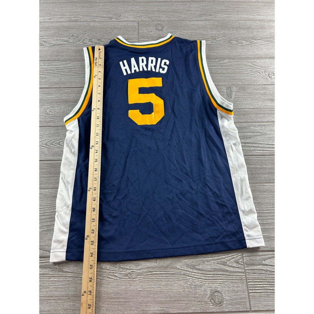 Adidas Utah Jazz Devin Harris 5 Basketball Jersey Blue Youth Large NBA - Picture 4 of 11